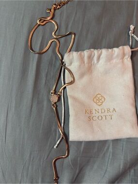 Kendra Scott Rose Gold Serpentine Necklace